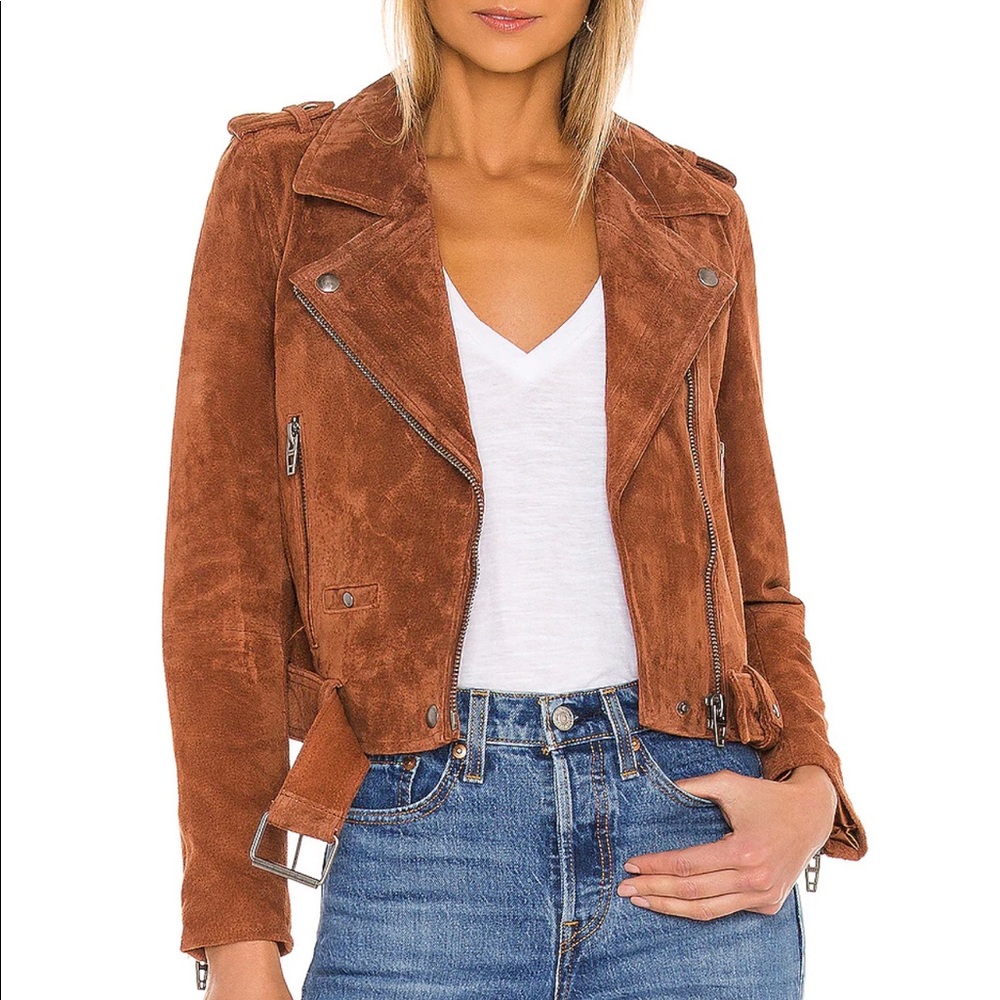 BlankNYC suede moto jacket sz small